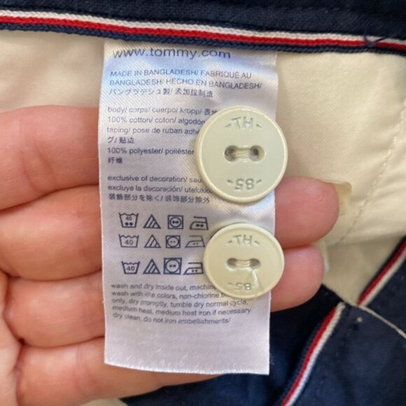 Tommy Hilfiger White Cotton shorts Size 38 - Picture 11 of 12